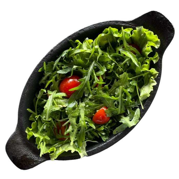 Rucola und Kirschtomatensalat